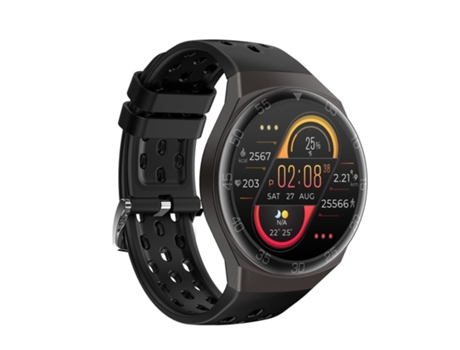 Smart Watch, Fitness Rate Tracker para uomini e donne, Nero BISBISOUS