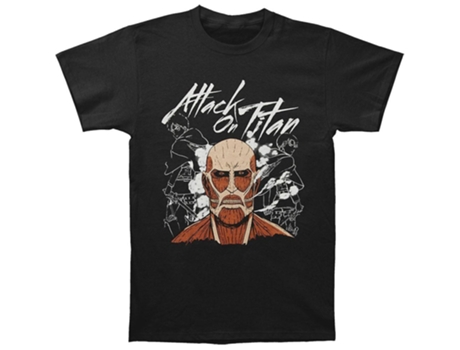 Camiseta ROCKINSTONE Attack On Titan Dark Titan Group (XL)