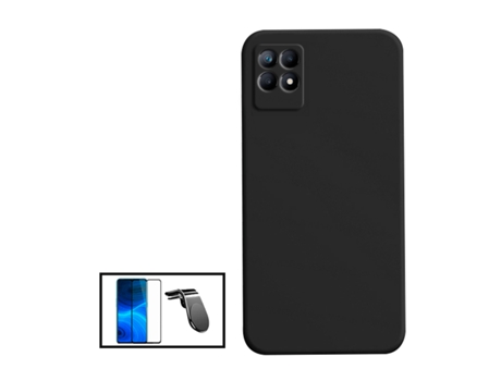 Kit De Película De Vidrio Templado De Cubierta Completa 5D Soporte Magnético De Silicona Líquida L Coche De Conducción Segura Para Realme Narzo 50i...