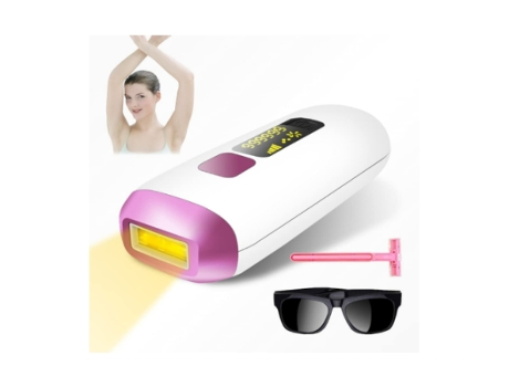 Dispositivo de depilación Ipl Sistema de depilación 999999 Flashes Depiladora de uso doméstico para todo el cuerpo Blanco AUJEZON