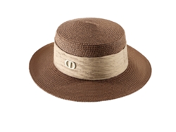 Sombrero de sol para mujer con ala ancha, plegable y portátil, de paja, para playa y verano.