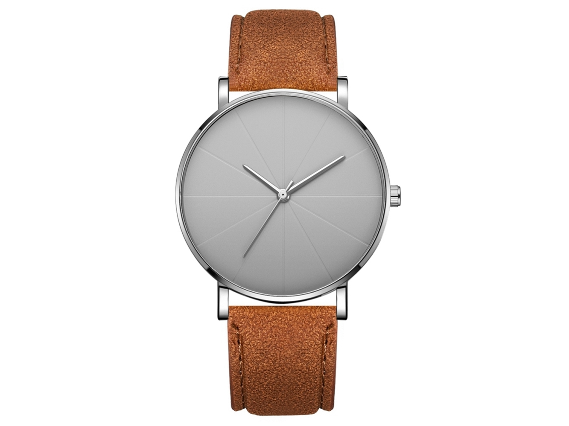 Reloj De Pulsera Analógico De Cuarzo Con Dial Redondo Moda Simple Joyería Accesorio