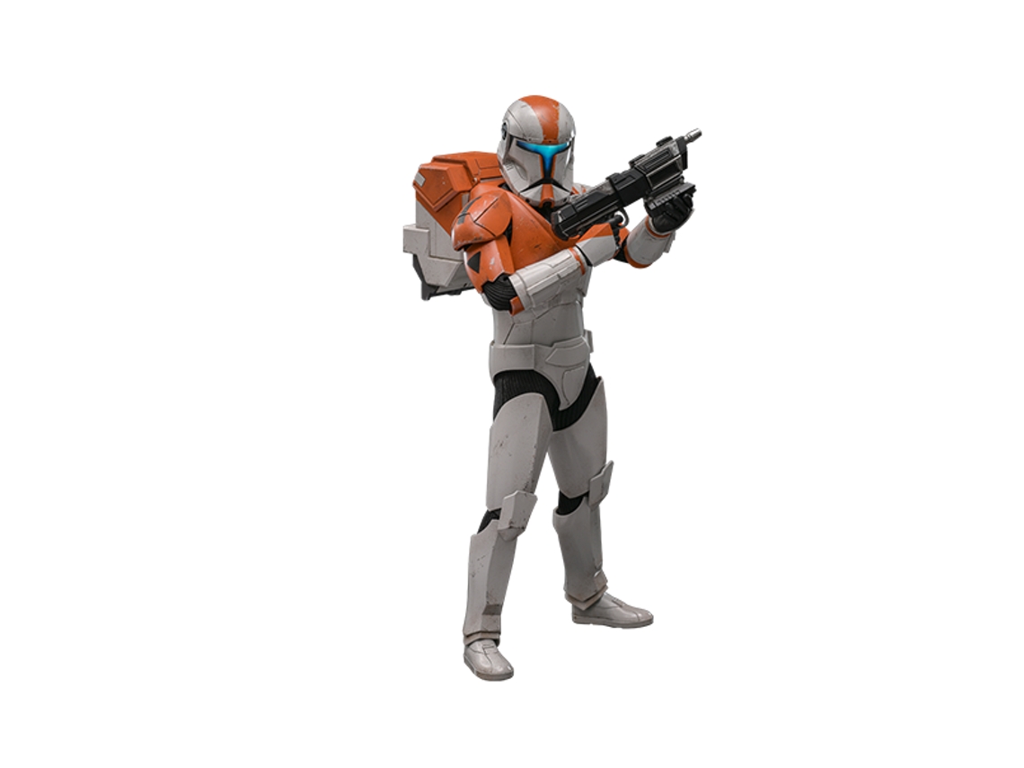 Figura de jefe comando clon de Star Wars: La Guerra de los Clones (Tms151) de Hot Toys