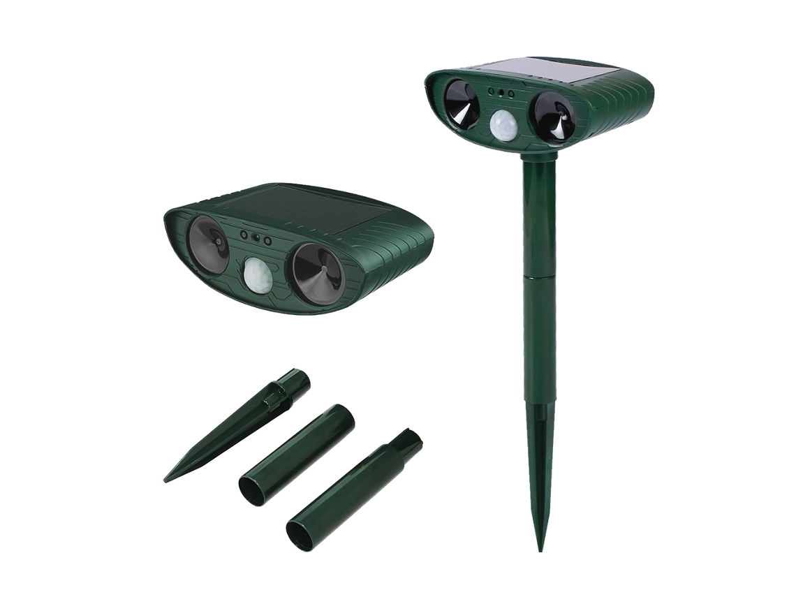 2026-repelente De Animales Ultrasonico Solar Impermeable Al Aire Libre Con Luz Led Parpadeante
