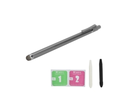Lápiz táctil de aleación de aluminio de alta precisión para teléfonos móviles y tabletas iOS/Android, color gris dorado claro.