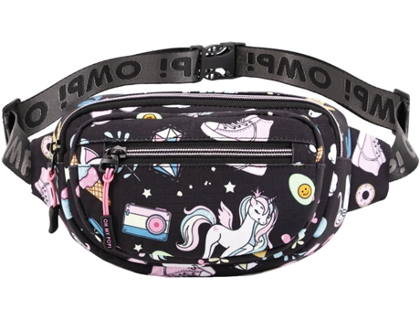 Riñonera OH MY POP! Illusion (Negro - 13x22x7cm)
