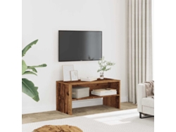 Mueble Para Tv Madera Contrachapada Envejecida 80x40x40 Cm