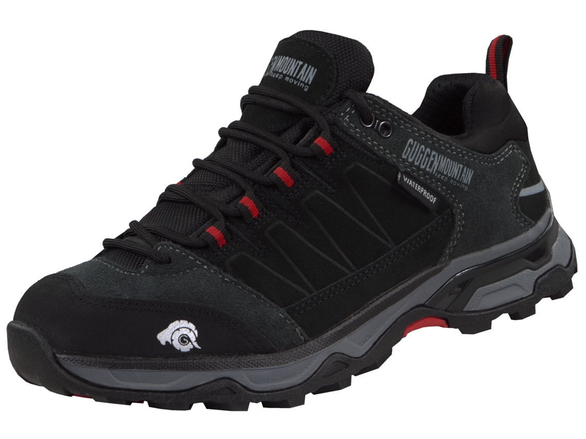 GUGGEN MOUNTAIN, zapatillas trekking mujer, calzado senderismo mujer PT030  (Negro - 40)