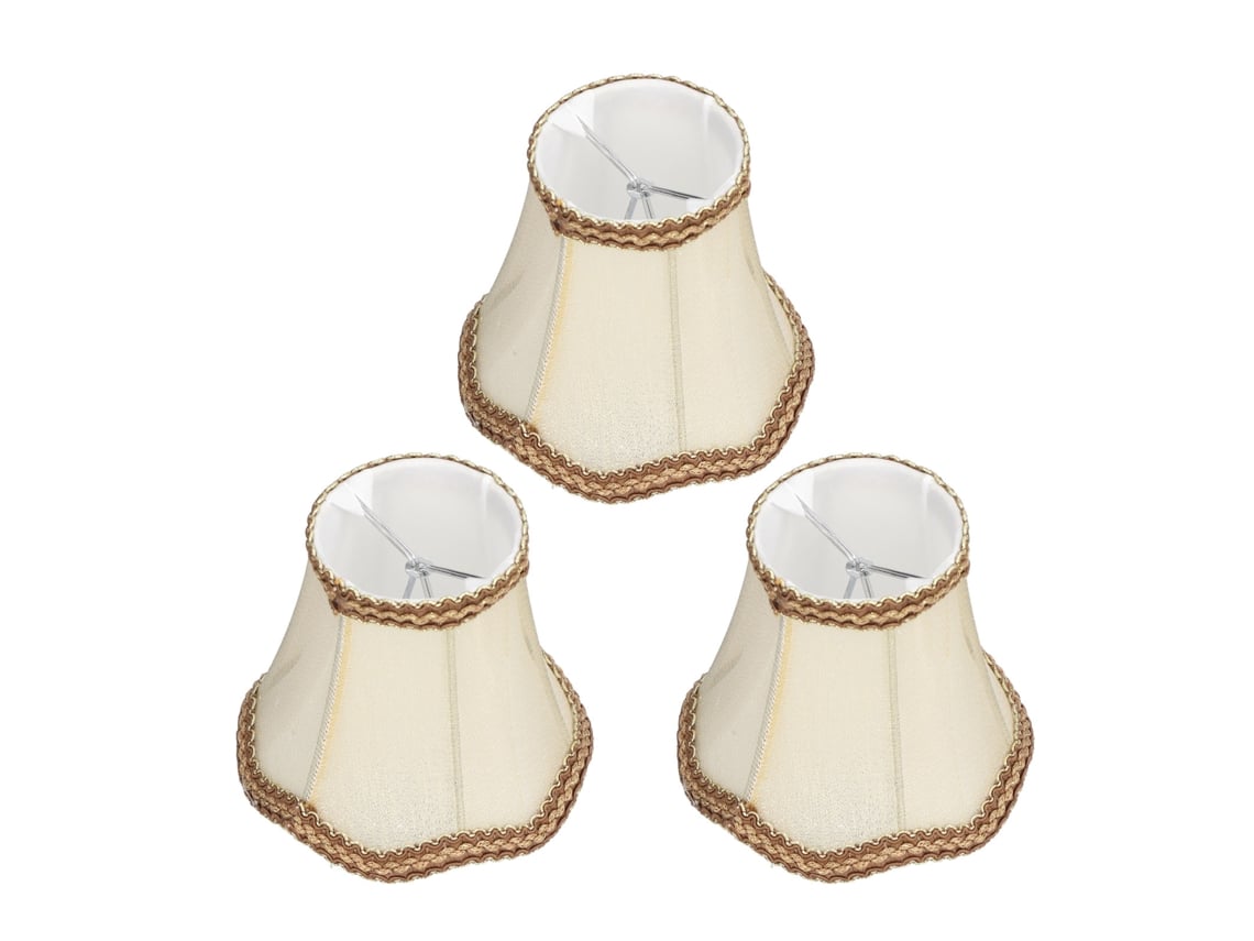 3 Pantallas De Lámpara E14 Con Clip, Tela Moderna Para Interiores, Ideales Candelabros, Lámparas Ara