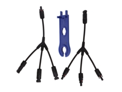 2 Conectores En Y Solares Mmmf+fffm De Conexión Rápida Ip67 1500vdc Con Llave De Ajuste