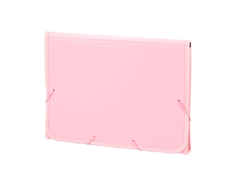 Clasificador CARCHIVO Soft Folio 250X365X50Mm 13 Separadores PP Rosa Pastel 19260025