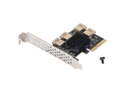 Tarjeta Riser Pci‑e 1 A 4 Adaptador De Ranura Pci Express 16x Splitter De Minería De Gpu Usb 3.0
