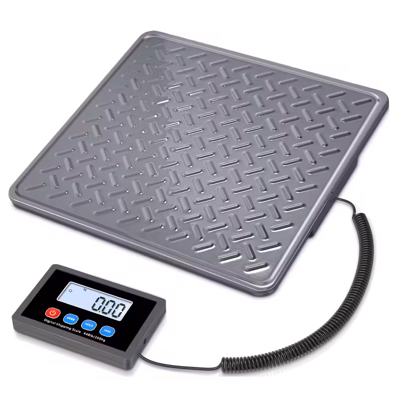 Báscula Electrónica De Precisión Para Embalaje - Báscula Electrónica Para Equipaje Con Tara De 200 Kg Y Pantalla Lcd