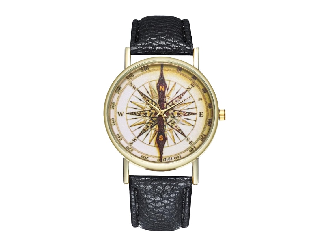 Reloj De Pulsera De Cuarzo Para Mujer, De Cuero, Ideal Para Uso Diario E Informal (negro).