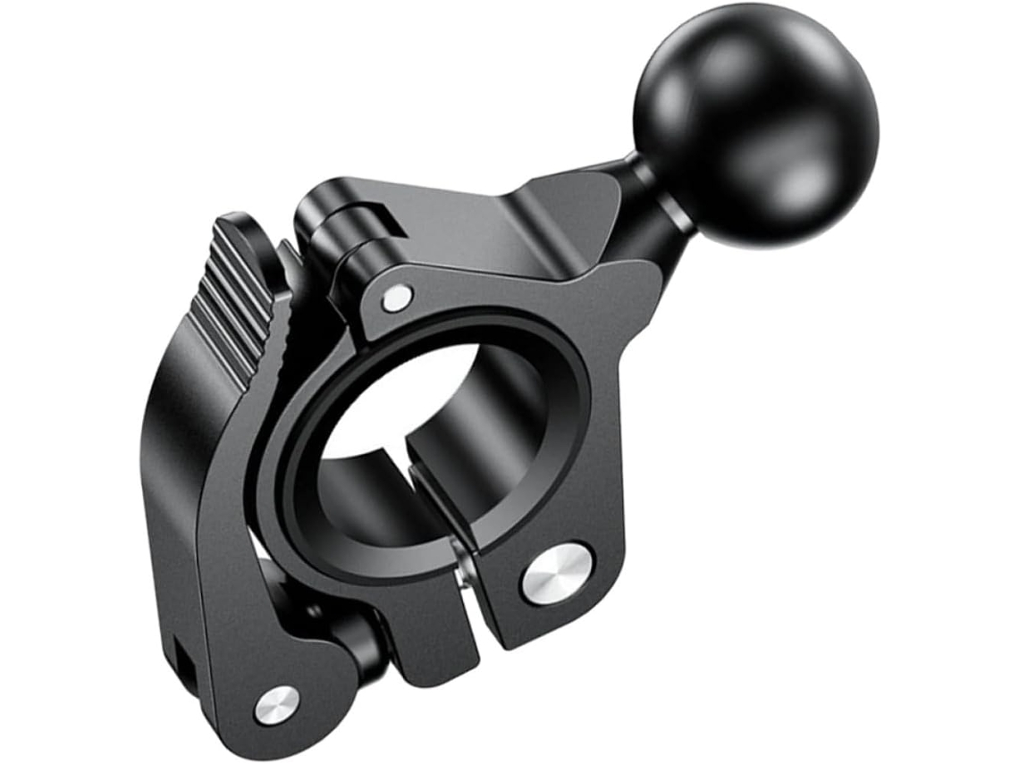 Soporte Para Manillar De Motocicleta/bicicleta Con Base De Rótula Giratoria De 25 Mm