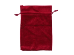 5pcs Bolsa de Veludo para Presente Multifuncional com Cordão para Armazenar Dados Joias Vermelha