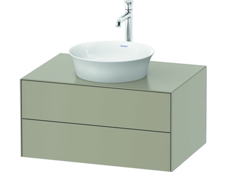 DURAVIT Tulip blanco, mueble de baño colgado en la pared, ancho 800 x fondo 550mm, con 2 cajones, con tecnología tip-on, WT49850