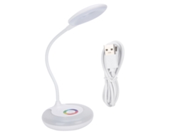 Lámpara De Mesa Led Táctil Con Luz Suave Regulable, Antifatiga Visual, Rgb, Usb, 5w