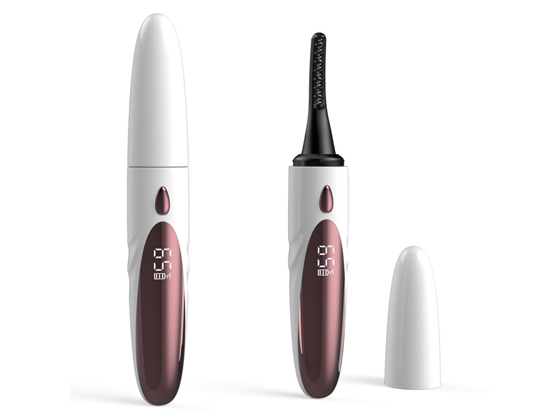 Pinza Térmica Blanca Para Pestañas Recargable Rápida Diseño Compacto Para Maquillaje Diario