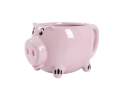 Bonita taza de café de cerámica de boca ancha con asa, color rosa, ideal para el hogar, la cafetería o la oficina.