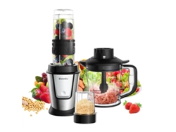 Procesador de alimentos multifuncional 3 en 1 Biolomix TB23M, 700 W - Exprimidor - Molinillo - Molinillo de café y especias - Batidora