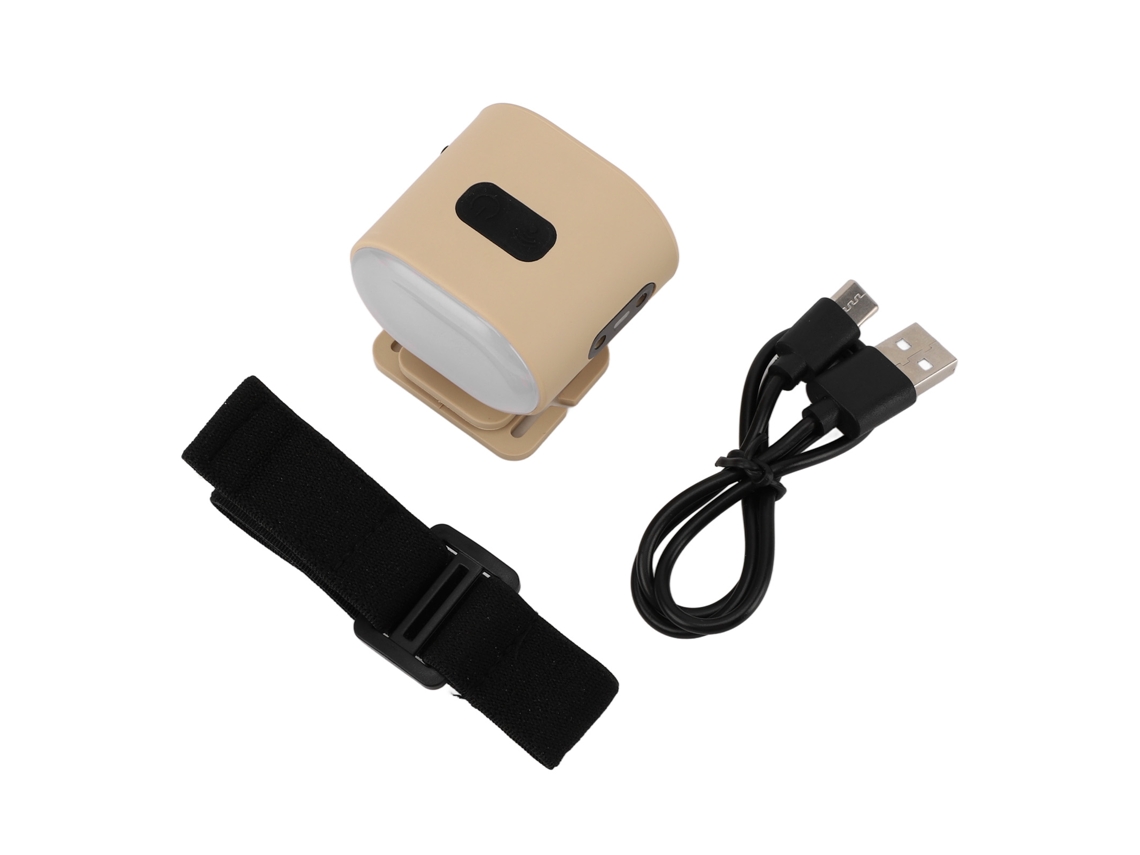 Rebe-linterna Led Para Gorra Con Clip Magnética Recargable Ipx4 Impermeable Para Senderismo Camping Pesca Beige