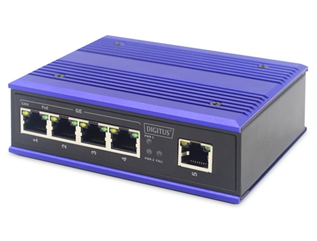 DN-651120 switch Gigabit Ethernet (10/100/1000) Energía sobre Ethernet (PoE) Negro, Azul ASSMANN ELECTRONIC