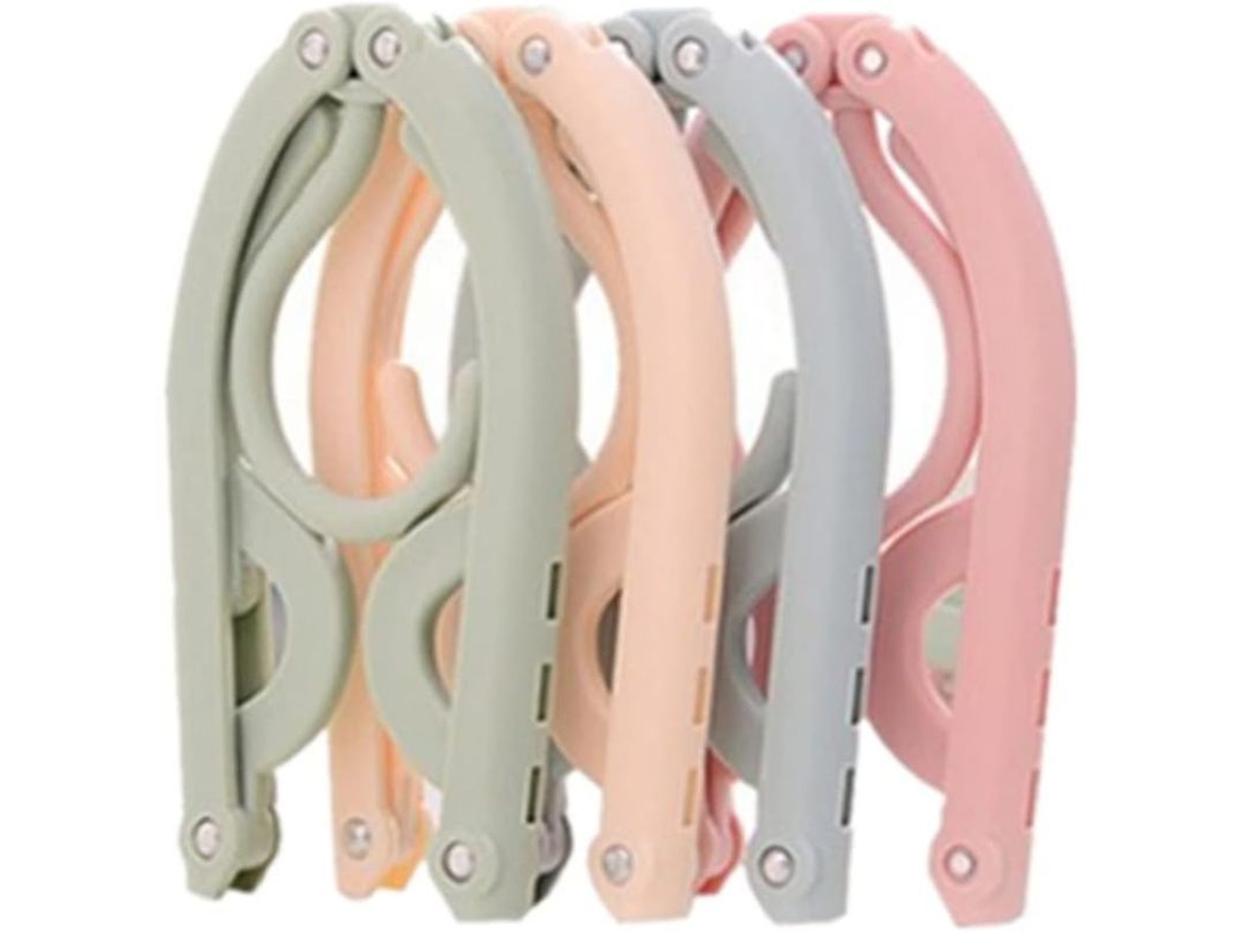 Ayudante De Viaje, 8 Piezas De Plástico Plegable Portátil Para Ropa Y Abrigos Para El Hogar, Viajes, Camping Y Actividades Al Aire Libre.