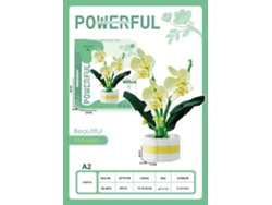 (orquídea) Pequeño Bloque De Construcción Creativo Decorativo Adorno De Estilo Chino