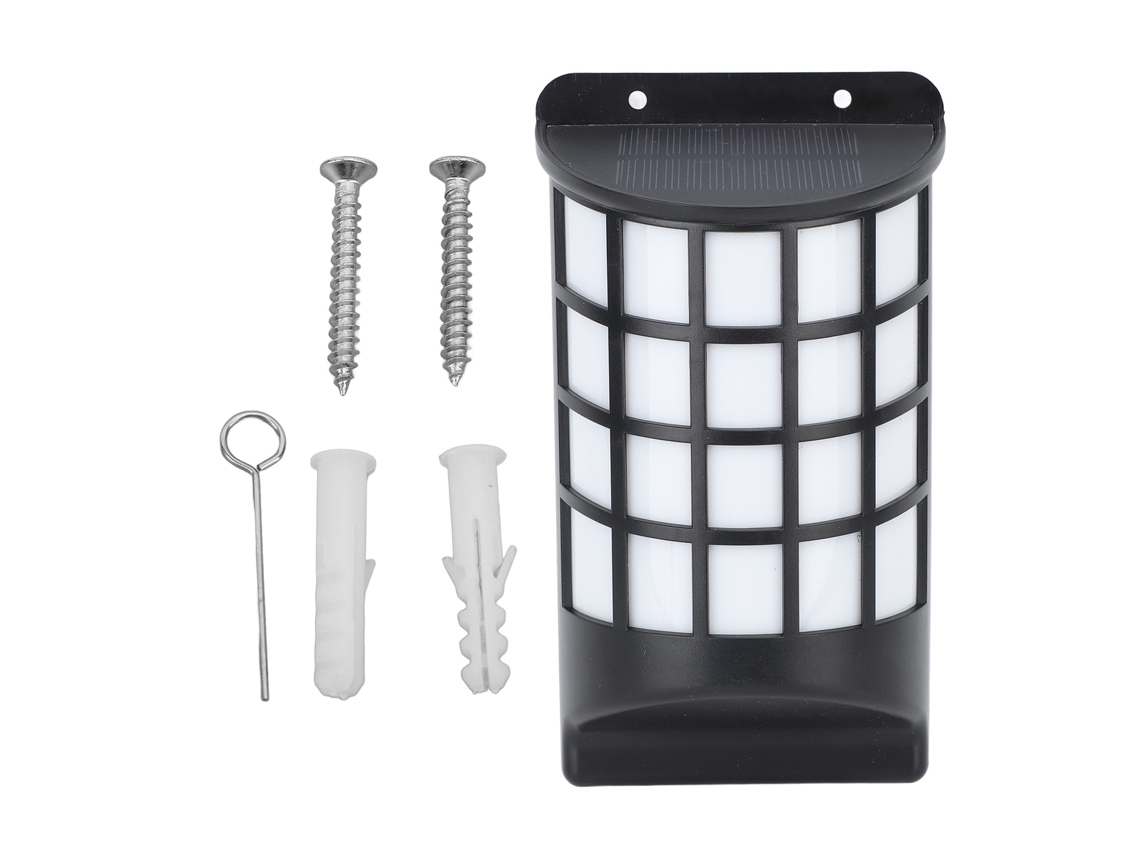 2026-lámpara De Pared Solar De Fuego Led Exterior Impermeable Ip65 Recargable Para Jardín Patio Courtyard