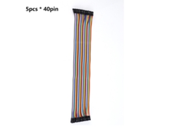 2026-5pcs Cable Jumper De 40 Pines Coloridos 10/20/30cm Para Placa Pcb Breadboard