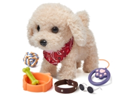 Bj-brinquedo De Cachorro De Pelúcia Interativo Tumama 7 Peças Com Coleira E Acessórios, Controle Por Voz/tato, Presente Para Crianças De 3+ Anos