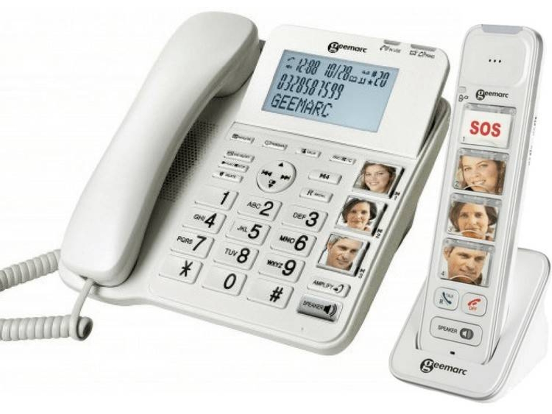 Teléfono Fijo GEEMARC 295 Blanco
