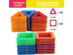 (tamaño Grande, 50 Piezas) Juguetes Magnéticos Para Armar, Juego De Diseño Para Niños, Regalo Para Niños