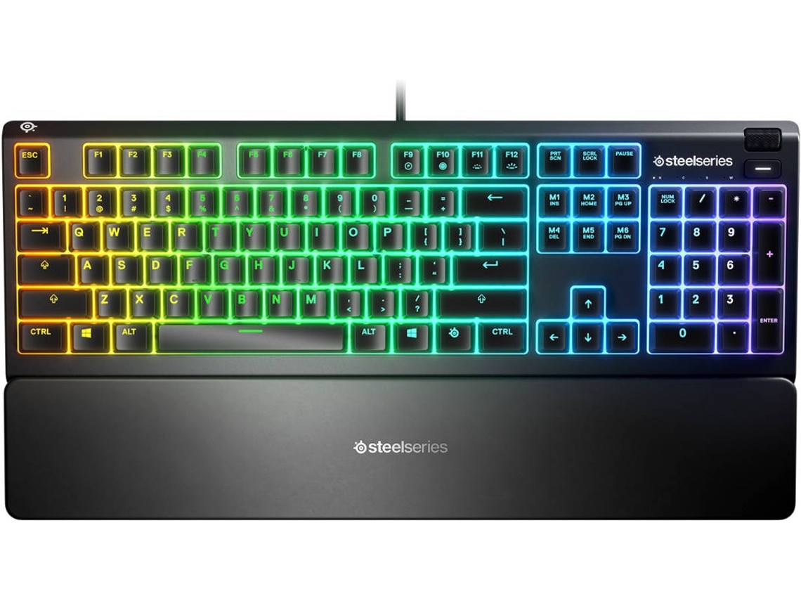 Teclado Gaming STEELSERIES  Apex 3 RGB (Membrana - Español - Negro)