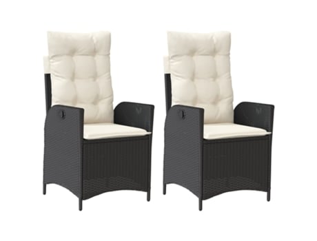 Conjunto 2 Silla De Jardín Reclinable VIDAXL