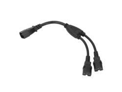 Divisor De Cable De Alimentación En Forma De Y Con Conector Macho C14 A 2 Conectores Hembras C15, Cable Adaptador 10a 250v