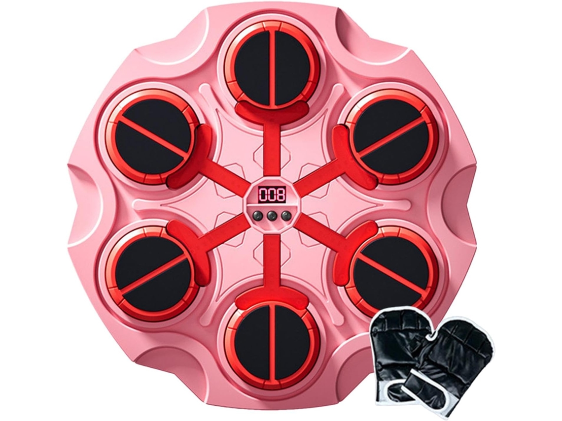 Máquina De Boxeo Bluetooth Para Entrenamiento, Soporte De Pared Para Golpes - Rosa Digitallab