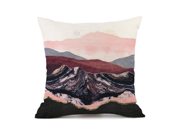 Funda De Almohada Con Diseño De Sol Y Luna, Pintura De Paisaje