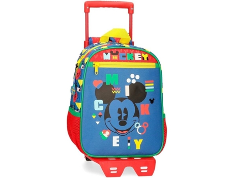 Mochila con Trolley DISNEY Mickey Shape Shifter (Multicolor - 23 x 28 x 10 cm)