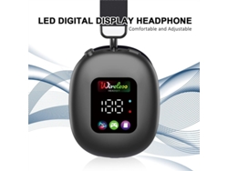 Auriculares Bluetooth Goldakz616bt con pantalla digital RGB, altavoz de 40 mm, controlador de graves Hi-Fi, micrófono de baja latencia de 30 Hz y MDUG.
