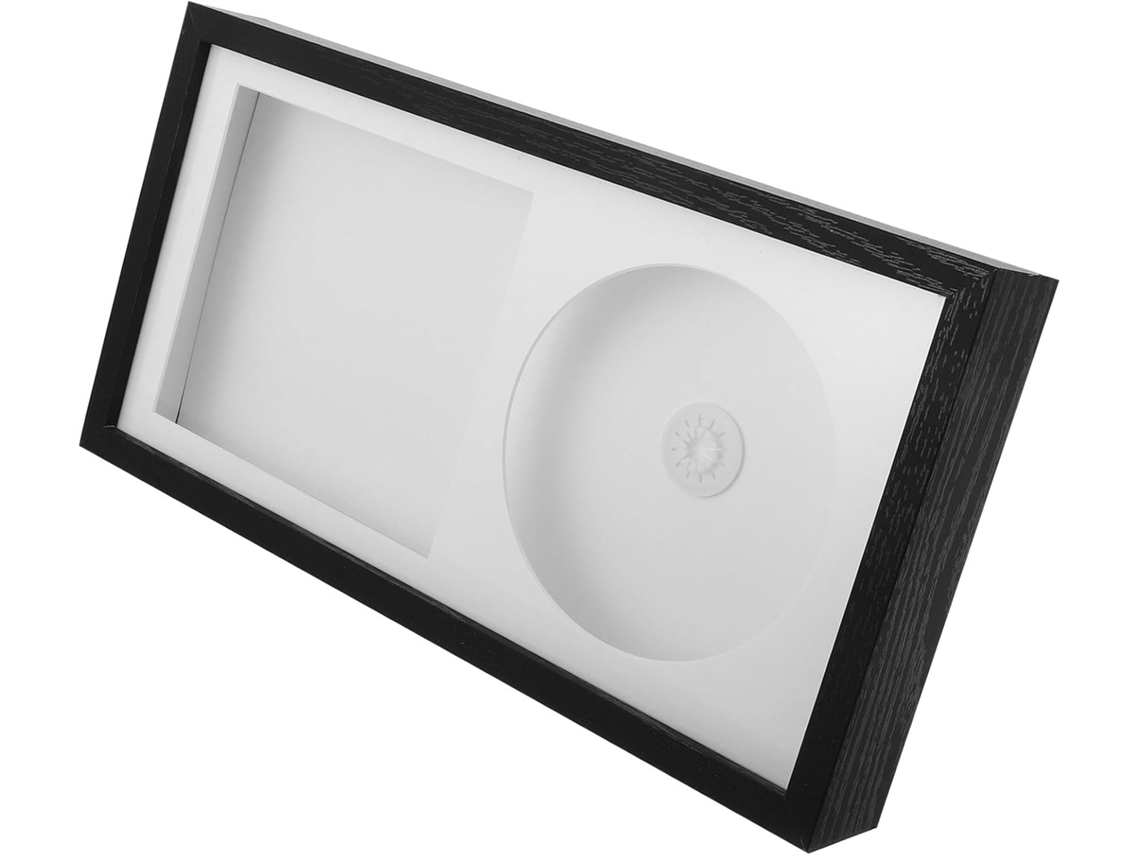 Marco Fotos Madera Blanca Discos Ideal Guardar Cd Tarjetas Fotográficas Diseño Artístico Proteger Álbumes