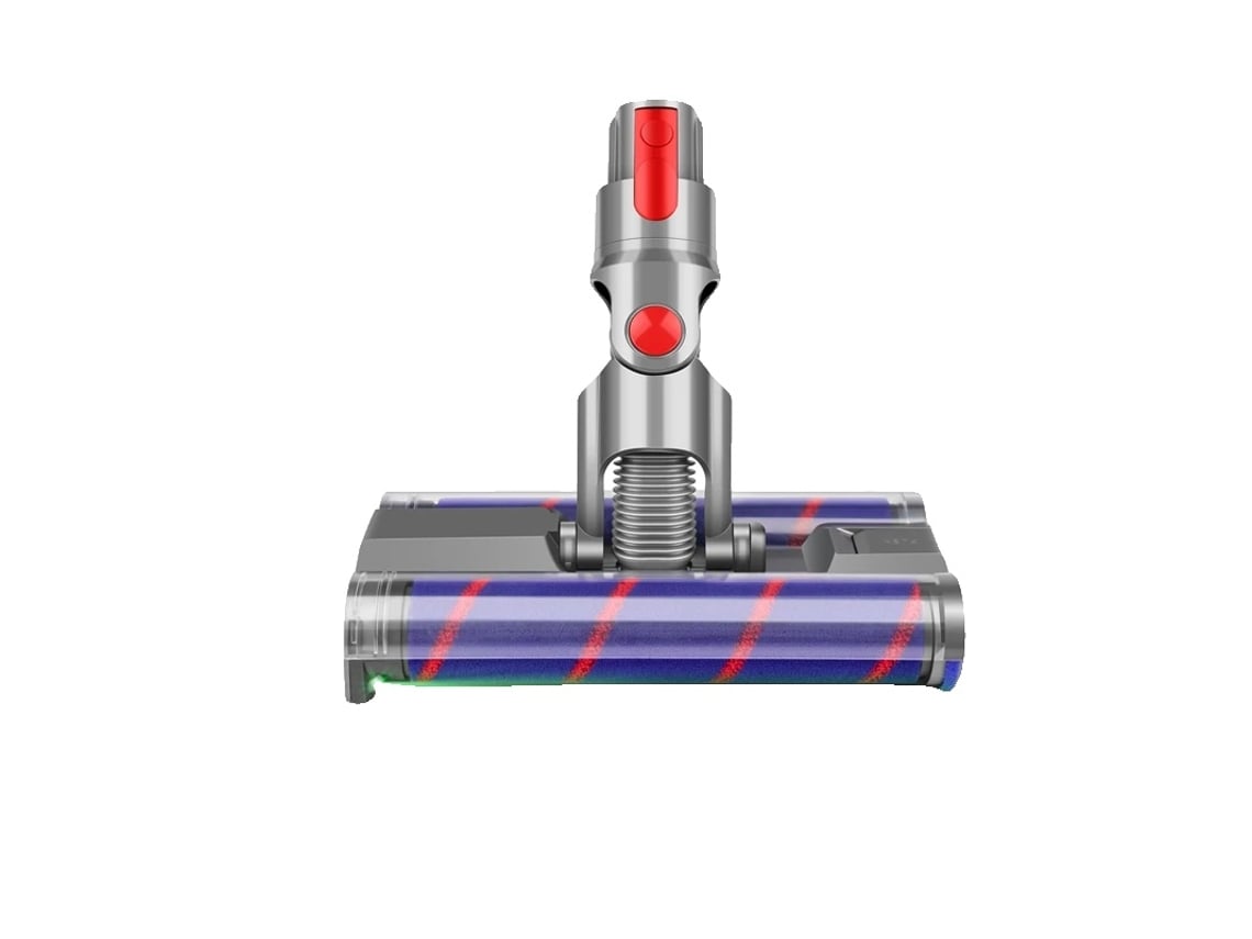 Cabezal de piso eléctrico, cepillo de rodillo motorizado, plástico ABS, luz LED, base de clic OEM