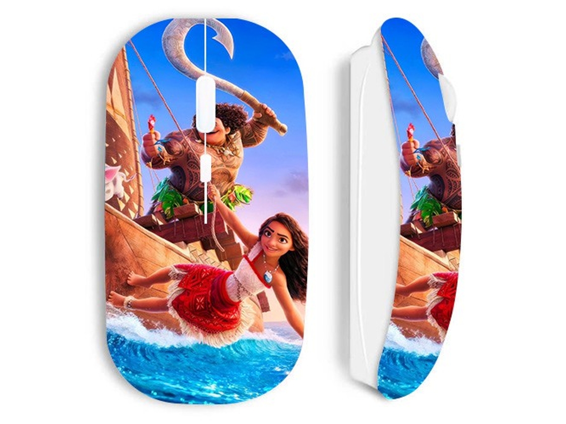 Ratón inalámbrico blanco Moana Maui Disney Anime Maniacase