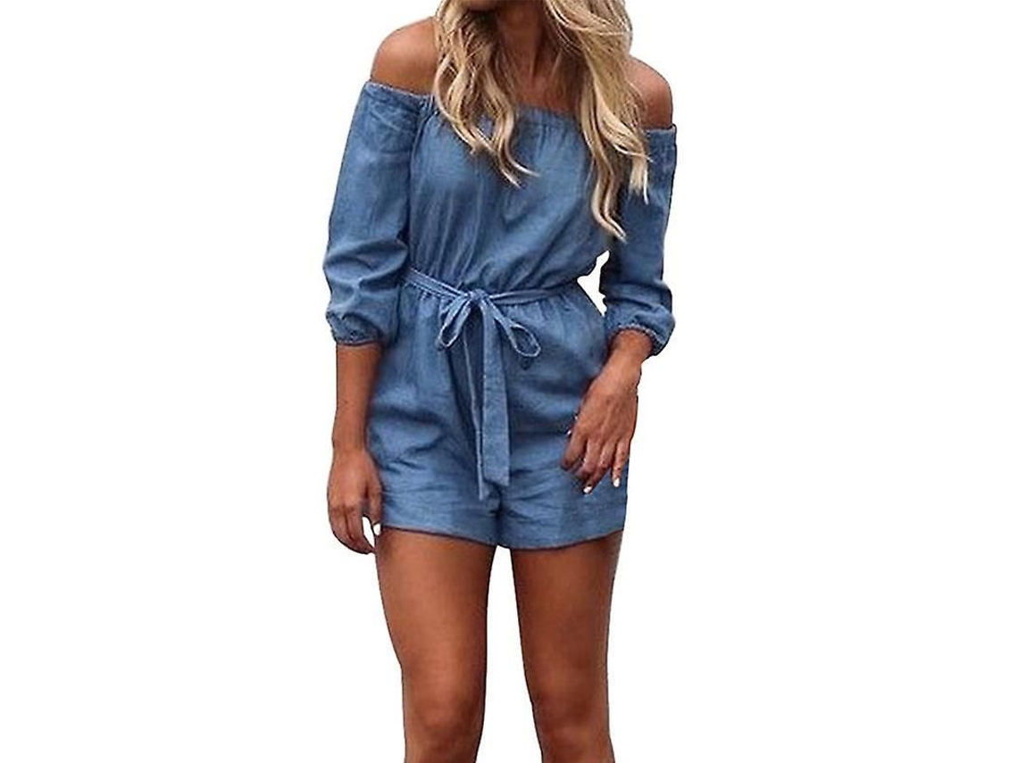 Fasst-combina Falda Corta Casual Verano Para Mujer Mono Sin Mangas Con Cinturón