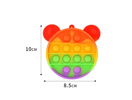 Pop push tempat pensil gelembung mainan fidget tas penyimpanan alat tulis siswa anak remas lembut mainan anti stres untuk hadiah anak-anak