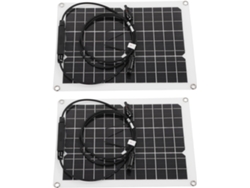 Kit De Panel Solaire En Silicio Monocristalino Etanche Et Flexible 2x15w Para Baterías 12v Rv,