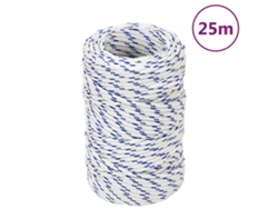 Cuerda De Barco Polipropileno Blanco 2 Mm 25 M