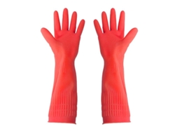 Guantes Largos De Goma Reutilizables De 38 Cm Para Cocina Y Jardín (rojo, Talla L)