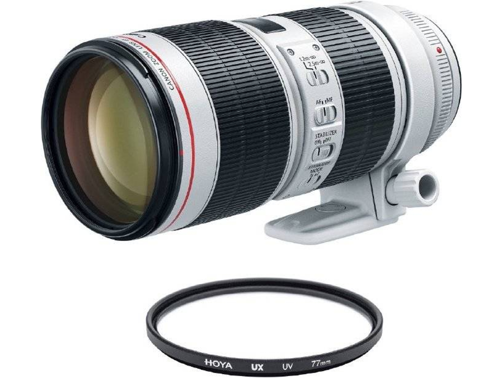 Objetivo CANON EF 70-200mm F2.8L IS III USM + HOYA UX UV 77mm Filtro